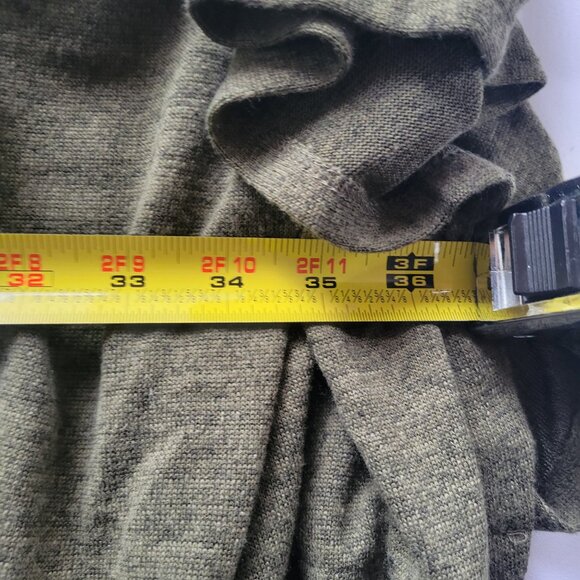 Dear Scarlett Green Knit Poncho Wrap Cape Cardigan (Size: One Size) - Picture 2 of 15